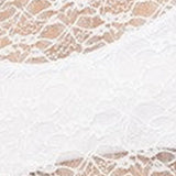 Women's Spring Summer Solid Color Slim Lace Mesh Tops Flare Long Sleeve High Neck Sheer T-Shirt for Party, Daily