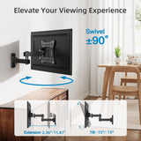 Adjustable TV Mounts Wall Mount Bracket Supports 10"-32" LED/LCD TVS,Holds Up to 10kg, VESA 100*100, Home Office Use TV Stand