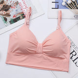Women Tanks Crop Tops Seamless Underwear Female Streetwear Crop Top Sexy Lingerie Push Up Bralette Padded Camisole