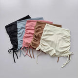 High-Waisted Women's Yoga Fitness Shorts Sexy Drawstring Tied Three-Part Sports Hot Pants for Fitness And Exercise
