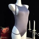 Sexy Crotchless Lingerie Women Hollow Sexiest Bodysuit Erotic Costumes Baby Doll Dress Elastic Porn Underwear Open Crotch Outfit