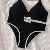 Women Cotton Bra And Panties Set Low Rise Briefs Panties Non-Wire Vneck Bras Sexy Lingerie Push Up Brassiere Female Underwear