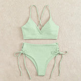 Sexy Bandage High Waist Brazilian Bikinis Sets Swimsuit Swimwear Swimming Suit for Women  New Bikini Mujer Biquinis