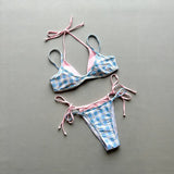 Sexy Orange Polka Dot Print Contrast Micro Bikini 2026 Women Hollow Out Push Up Bra Thong Swimsuit Summer Bathing Suit Swimwear