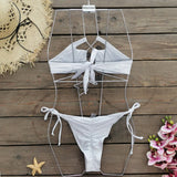 Sexy Bandage Bikini Set Women Two-Piece Swimsuit 2024 Trend Strappy Biquini Swimwear For Lady Beachwear Female Clothing
