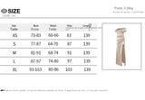 Elegant Satin Solid Color Off-Shoulder Women's Long Dress Sexy High-Waisted Flim Slit Pleated Dress for Lady Party Wedding
