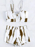 2026 Print High Waist String Two Piece Bikini Women Swimwear Female Swimsuit Bathers Bathing Swimming Suit Beachwear Summer