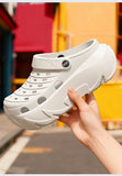 Thick Sole Fashion Clogs For Women Summer Platform Shoes Soft EVA Girls Indoor Street Slippers Female  Leisure Wedges Sandals