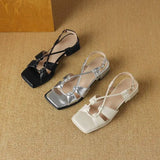 Summer New Model Fashion Middle Heeled Women's Sandals Black Buckle Open-toe Comfortable Hollow-out Women's Shoes High 3.5cm