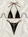 Sexy Extreme Mini Micro Thong Bikini 2025 Diamond Bikinis Female Swimsuit Women Swimwear Two-pieces Bikini Set Bathing Suit Swim