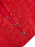 Chest corset with satin ruffled sleeves and waist-tightening palace corset at the back of the shoulder.