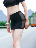 Transparent Super Sweet Hot And Sexy Mehs Lace Grid Short Mini Skirts Cosplay Japan Women Skirts JK Korean Casual Style N8VN