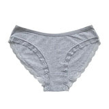 3Pcs/Set Women Lace Briefs Female Underpants Solid Color Pantys M-XL Soft Underwear Sexy Lingerie Intimates Cotton Panties
