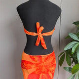 New With Skirt Metal Flower Printed Bikini Female Swimsuit Women Swimwear Three-Pieces Bikini Set Bather Bathing Suit Swim V7285