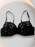 Women's Push Up Lace Bra Underwire Plunge Full Coverage Bras Sexy Plus Size Support Padding Bra