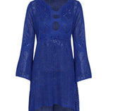 Sexy Cover Up Bikini Women Swimsuit Cover-up Beach Bathing Suit Beach Wear Knitting Swimwear Mesh Beach Dress Tunic Robe