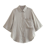 Foridol Casual 2 Pcs Shorts Women Set Linen Cotton Pink Oversize Buttons Shirt+shorts Outfits Summer Autumn White Fashion Set