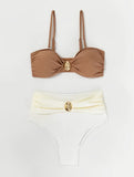 Strappy Bikini 2026 Women High Waist Swimsuit Sexy Swimwear Female Bathers Bathing Swimming Swim Suit Beachwear