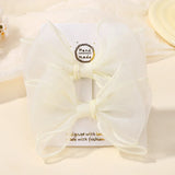 BABY BOWS 2Pcs/lot 4.3inch Big Bows Double Layer Yarn Hair Clips Kids Hair Bangs Accessories Girls Fashion Dress Up Headdress