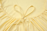 FDYOUI Woman Clothing Halter Neck Backless Camisoles Streetwear 2026 Summer Girls Sexy Lace-up Off Shoulder Yellow Tank Tops
