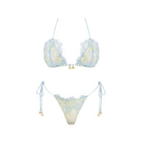 3Pc Lace Bikini With Cover Up 2026 New Swimwear Women Swimsuit Sexy Bikinis Female Swim Suit Beachwear Bathingsuit Micro biquini
