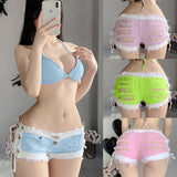 Summer Sexy Women Shorts Hot Denim Pants Female Girls Sea Sand Beach Bar Night Club Holes Casual Charming Elegant Beautiful B01P