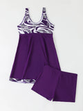 Printed Tankini 2026 Padded Swimsuit Women Shorts Swimwear Female Beach Dress Bathers Bathing Swimming Swim Suit