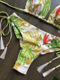 RUOTONSEPT 2024 Sexy Print Bandage Bikinis Set Women Swimsuit Two-piece Triangle Halter Swimwear Bathing Suit Brazilian Biquinis