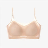 Ultra-thin Tube Tops Push Up Bras For Women Ice Silk Underwear Small Cup Sexy Lingerie Anti Droop Seamless Bras Summer Top