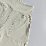 Women's High-Waisted Yoga Shorts with Pockets Quick-Drying Breathable for Summer Outdoor Training Running Pilates Fitness