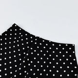FDYOUI 2026 Woman Clothes Lace Patchwork Polka Dot Skirts Female Sexy Tight Short Skirt Black Party Night Club Dress Streetwear