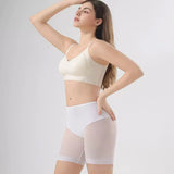 Women's Seamless Shorts Safety Pants High Waist Large Size Mesh Thin Boxer Panties Anti Friction Under Skirt Shorts Underwear