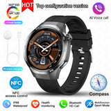2025 New BOXUXING Watch 5 MAX Smart Watch AMOLED Screen NFC GPS Tracker Bluetooth Call Health Waterproof Smartwatch Men Women