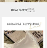 Desire Thin Push-up Seamless Adjustment Women's Small Breasts Sexy Underwear Without Underwire Support Anti-sagging Bra Summer