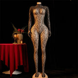Crotchless Teddy Sexy Underwear Women Hollow Lingerie Transparent SM Bondage Rope Erotic Bodysuits Adult Fishnet Bodystockings