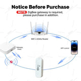 Zigbee Temperature Humidity Sensor Smart Home Hygrometer Thermometer Compatible With Tuya Smart Life Alexa Google Assistant Z2M