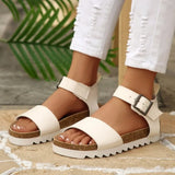 2026 New Women Shoes Solid Color Casual Comfortable Flat Summer Beach Shoes