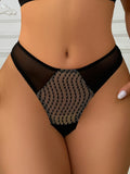 Sexy Underwear, Ultra-Thin Breathable Hollow Lace Underwear, Pure Cotton Crotch, Low-Waist Butt-Lifting Women's Briefs