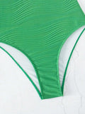 2026 Plain One Shoulder Swimsuit One Piece Solid Swimwear Women Sexy Bathers Bathing Swimming Swim Suit Female Beachwear