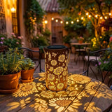 Sunflower Solar Projector Lantern Outdoor Hanging Solar Fairy Lamp Garden Decor Sunflower Solar Light forYard Lawn Holiday Party