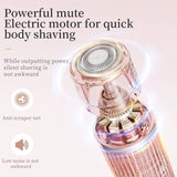 Bikini Trimmer Electric Razor for Women Body Underarm Leg Shaver Female Electric Painless Epilator Facial Mustache Hair Remover