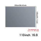 Simple anti glare screen, 60-110 inches, no need to drill holes for installation, high-definition 4K projection screen