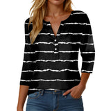 Womens Athletic Tops Short Sleeve Women Stylish Casual Loose Three Button V Neck Short Sleeved T Same Day Long Sleeve Shirt