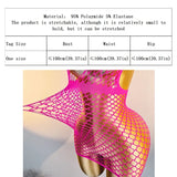 1PC Women Sexy Fishnet Beach Cover Up Hollow Out Bodycon Bodysuit See Through Summer Swimwear