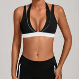Women's Nude Yoga Bra Slim Fit Beautiful Back Sports Top Fitness Running Casual Tight-fitting Top