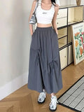 Versatile Knot Spring Summer F Skirt Ele Design Elastic Waist Skirt Sweet Aosphere Skirts For Ladies Fashion Women Skirts HSSZ