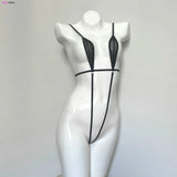 DEKA Transparent One Pieces Swimsuit Bikini Sexy Women Swimming Suit Micro Swimwear Bra V-string Thong Monokini Beach Clothings