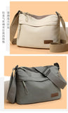 2026 New Women's Minimalist Solid Color Nylon Bag - Multi-functional, Casual, Waterproof & Portable Fashion Crossbody Bag