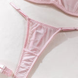 Erotic See Through Bra Sets Thong Women Intimate Sexy Lingerie Bra Panties Sets Sex Outfit Temptation Nightdress