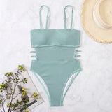 2026 Swimsuit One Piece Solid Swimwear Women One-piece Bathing Swim Suit Female Padded Beach Wear Swimming Summer
